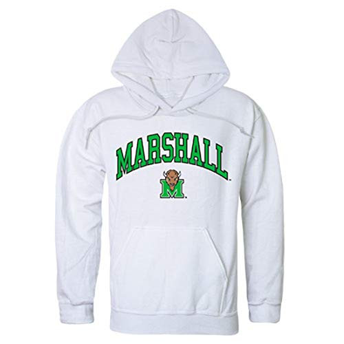 W Republic Apparel Marshall University Thundering Herd Campus Hoodie Sweatshirt White Large