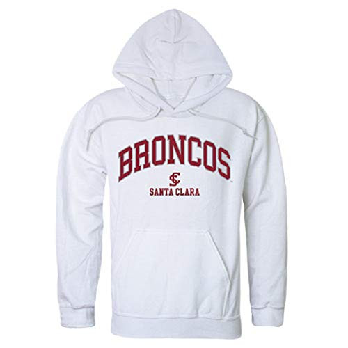W Republic Apparel Santa Clara University Broncos Campus Hoodie Sweatshirt White XL