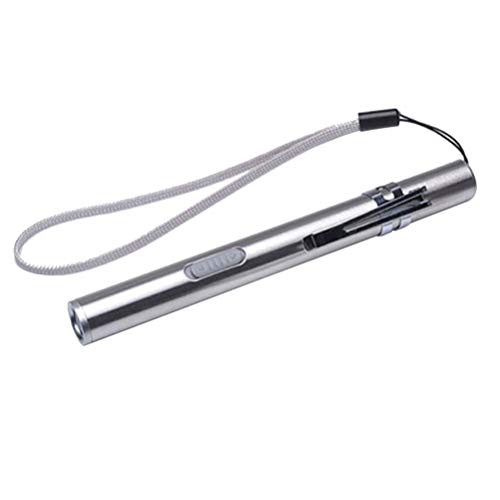Mobestech Pen Light Usb Rechargeable Penlight Led Flashlight for Medical Doctor Nurse Diagnostic Emergency Use with Clip (White Light)