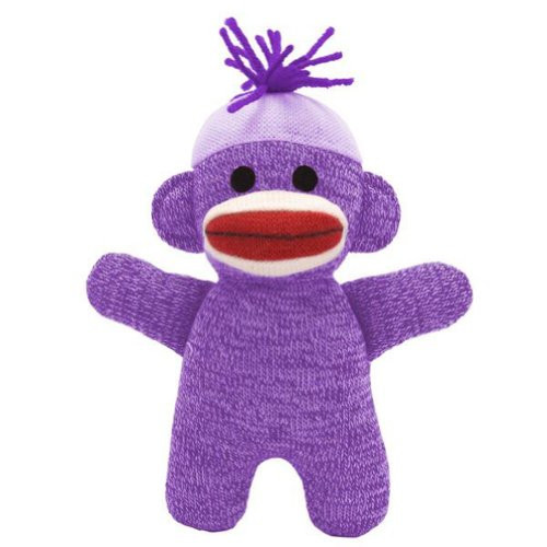 Schylling Purple Baby Sock Monkey 