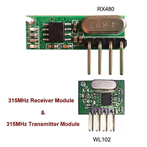 Calvas 315mhz rf Transmitter and Receiver superheterodyne UHF ASK remote control Module Kit small size low power For Arduino/ARM/MCU