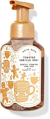 White Barn Candle Company Bath and Body Works Gentle Foaming Hand Soap w/Essential Oils- 8.75 fl oz - Winter 2020 - Many Scents (Toasted Vanilla Chai)