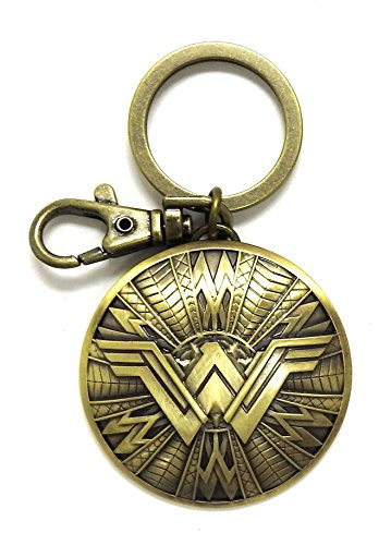 DC New Wonder Woman Shield Pewter Key Ring