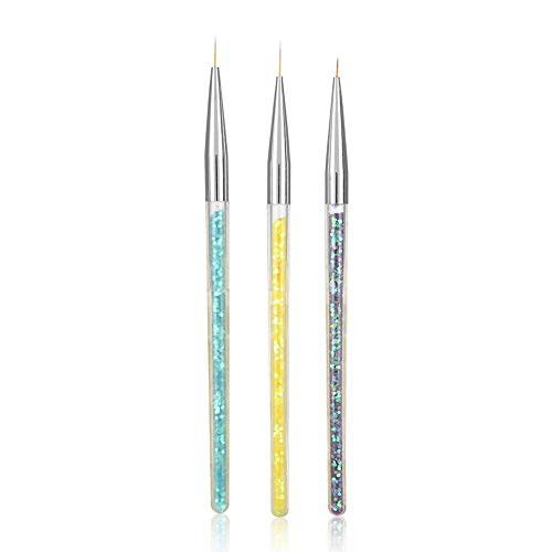 Nail Brushes Nail Art Brush Kit Nail Brush Painting Pen Dotting Pen 3pcs Professional Nail Art Liner Drawing Sequins Design Pen Three Color Handle Manicure Nail Brushes Nail Art Brush Kit Nail Brush Painting Pen Dotting Pen 3pcs Professional Nail Art Liner Drawing Sequins Design Pen Three Color Handle Manicure