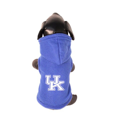 NCAA Kentucky Wildcats Polar Fleece Hooded Dog Jacket, Large