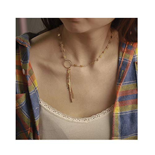 Edary Boho Star Necklace Gold Tassel Necklaces Jewelry Accessories for Women and Girls. Edary Boho Star Necklace Gold Tassel Necklaces Jewelry Accessories for Women and Girls.