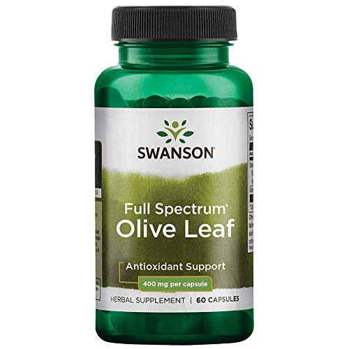 Swanson Full Spectrum Olive Leaf 400 Milligrams 60 Capsules