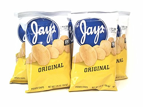 JAY'S ORIGINAL Potato Chips A Chicago Original 5 Pack 1.25oz bags JAY'S ORIGINAL Potato Chips A Chicago Original 5 Pack 1.25oz bags