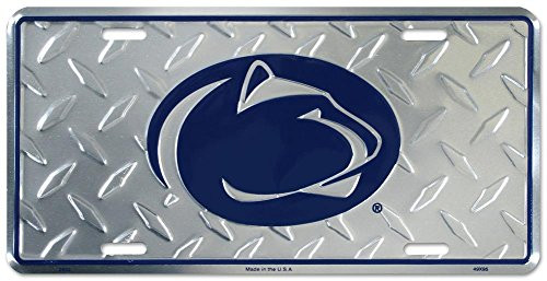 NCAA Penn State Nittany Lions Diamond Plate Car Tag
