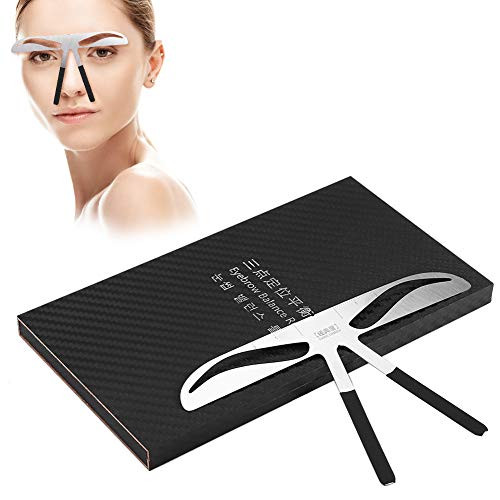 Eyebrow Ruler, Makeup Symmetrical Stencil Calipers Three-point Positioning Microblading Grooming Shaper Ruler Eyebrow Stencil Ruler for Eyebrows Enhancer Permanent Tattoo Eye Brow Tools(1)
