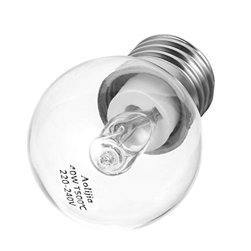 OSALADI 40W Microwave Bulbs Light Heat-Resistant E17 Base Bulb Microwave Light Replacement