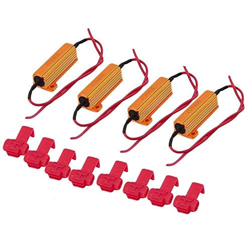 4x 50W Load Resistor 6 Fix LED Bulbs Fast Hyper Flash Turn Signal Blinker