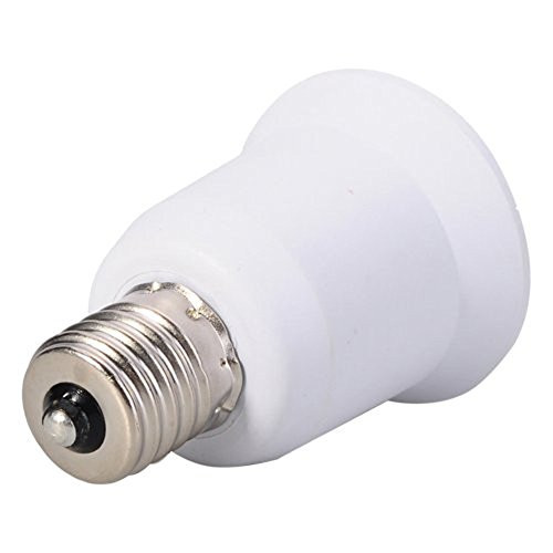 E17 to E26 Light Bulb Socket Base Adapter Converter - Converts Intermediate Socket (E17) to Medium Socket (E26/E27) (Pack of 5)