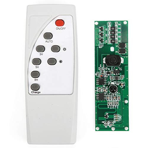 Agatige Solar Controller Circuit Board, Radar Human Body Induction with Remote Control for Solar Panel, Outdoor and Lawn