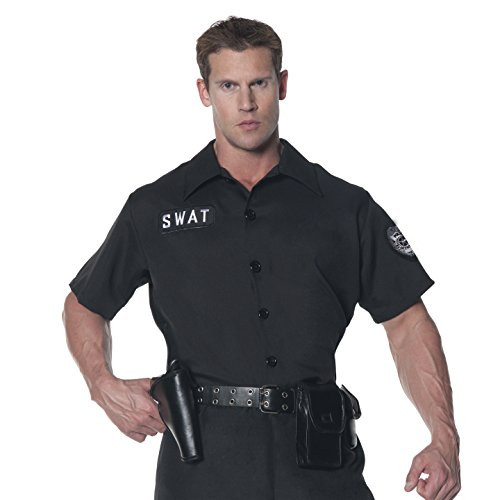 Underwraps Men's Plus-Size Swat Shirt, Black, XX-Large