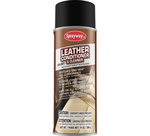Sprayway SW991 Leather Conditioner and Cleaner, 14 oz