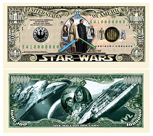 American Art Classics Star Wars - Pack of 10 - Limited Edition Collectible Million Dollar Bill