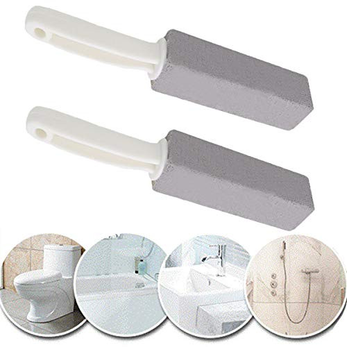 Pumice Cleaning Stone,Wemaker Pumice Stone with Handle Toilet Bowl Cleaner Hard Water Ring Remover Rust Grill Griddle Cleaner for Bath/Pool/Kitchen/Spa/Household Cleaning 2 Pack Pumice Cleaning Stone,Wemaker Pumice Stone with Handle Toilet Bowl Cleaner Hard Water Ring Remover Rust Grill Griddle Cleaner for Bath/Pool/Kitchen/Spa/Household Cleaning 2 Pack