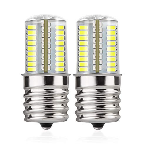 DiCUNO E17 LED Bulb Microwave Oven Light 4 Watt Dimmable Daylight White 6000K 72x3014SMD AC110-130V (2-Pack)