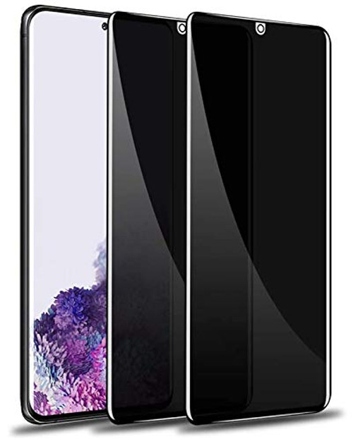 2 Pack  Galaxy S20 Privacy Screen Protector Anti-Spy, LYWHL Tempered Glass Screen Protector for Galaxy S20 6.2 Inch 2020, Full Coverage Case Friendly  Anti-Scratch   Bubble Free   9H Hardness