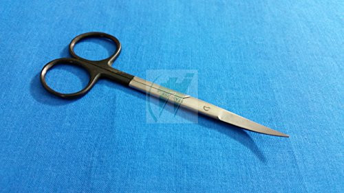 Premium Iris Supercut Micro Dissecting Scissors Curved 4.5 inch with One Serrated Blade (HTI Brand) Premium Iris Supercut Micro Dissecting Scissors Curved 4.5 inch with One Serrated Blade (HTI Brand)