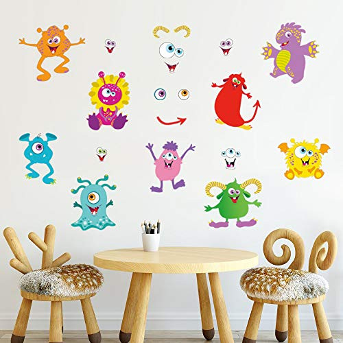 decalmile Cute Monsters Wall Decals Kids Wall Stickers Childrens Bedroom Baby Nursery Wall Decor decalmile Cute Monsters Wall Decals Kids Wall Stickers Childrens Bedroom Baby Nursery Wall Decor