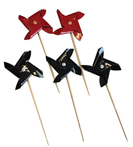 Maruki Food Picks Bento Lunch Accessories Ninja Shuriken Kazaguruma Windmill Picks 5 pcs