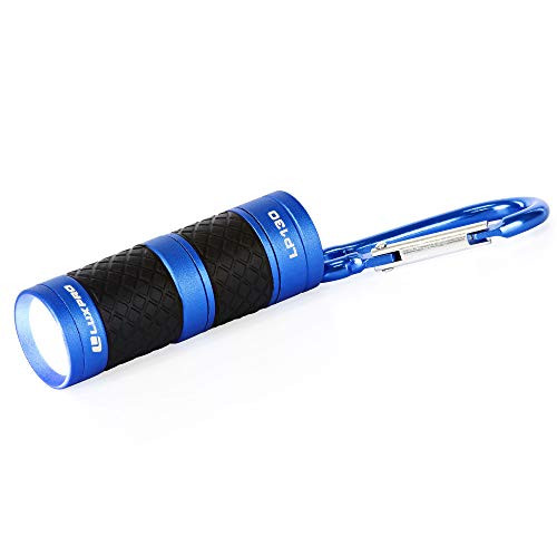 LUXPRO LP130 Focusing Bright Tactical Keychain LED Flashlight, Blue