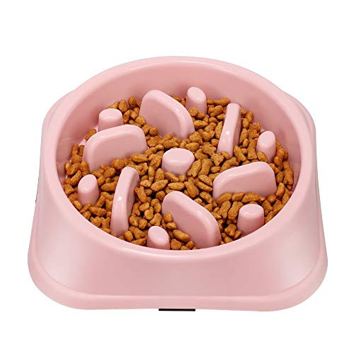 UPSKY Slow Feeder Small Dog Bowls Non-Slip Puzzle Bowl Feeder Interactive Bloat Stop Dog Bowl Anti-Choking Dog Bowl