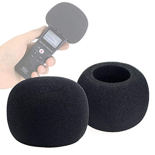 YOUSHARES Zoom H1n  and  H1 Recorder Foam Windscreen, Wind Cover Pop Filter Fits Zoom H1n Handy Portable Recorder (2 PCS)