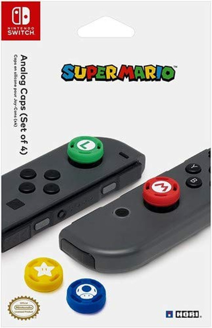 HORI Nintendo Switch Super Mario Analog Caps Officially Licensed By Nintendo - Nintendo Switch HORI Nintendo Switch Super Mario Analog Caps Officially Licensed By Nintendo - Nintendo Switch