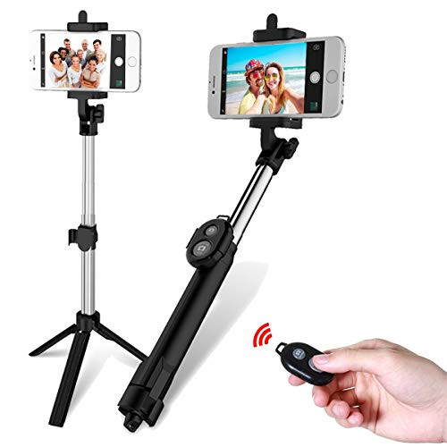 Leyeet Foldable Selfie Stick Self Bluetooth Selfie Stick Tripod Bluetooth Shutter Remote Controller