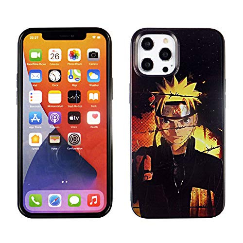 iPhone 12 Pro Max 6.7 Inch TPU Case CASEVEREST 3D Print Design Slim Fit Cover iPhone 12 Naruto Uzumaki Barb Wire