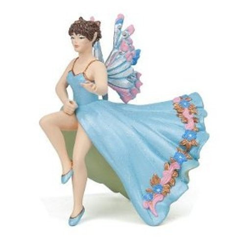 Papo Blue Sidesaddle Riding Elf Toy Figure