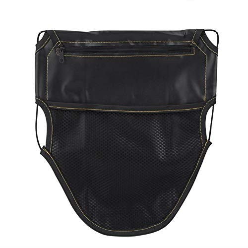 Motorcycle Seat Bag, PU Leather Motorcycle Scooter Under Seat Storage Pouch Bag Organizer Fit For Universal Motorcycles (Black)
