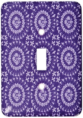 3dRose LLC lsp_114183_1 Vintage Floral Pattern In Shades Of Lavender Single Toggle Switch
