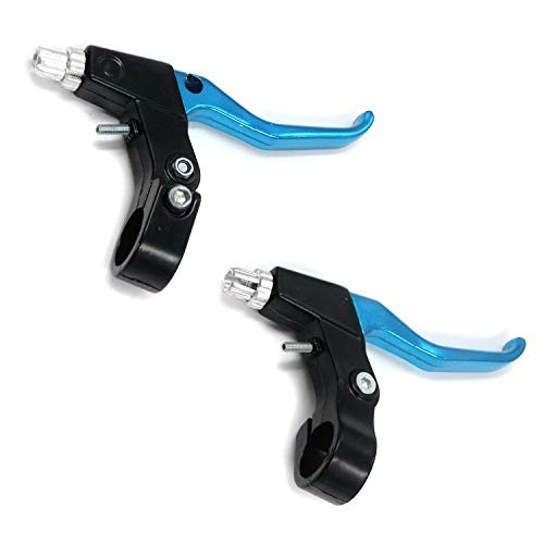 Geesatis 1 Pair Bicycle Brake Handle Mountain Road Bike Bicycle Brake Lever, Aluminium Alloy Brake Clutch Levers Cycling Accessories, Blue