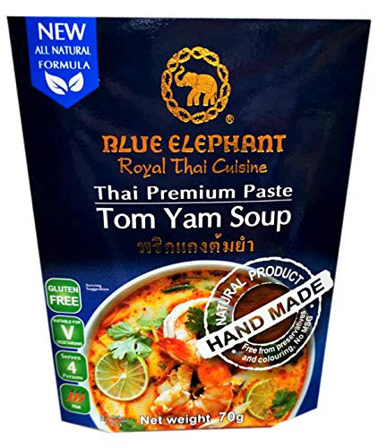 Blue Elephant brand Royal Thai Cuisine TOM YAM SOUP PASTE Wt. 70 g. // BENJAWAN shop