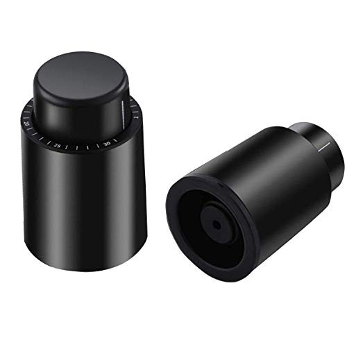2 Pcs Vacuum Wine Bottles stopper, Wine Preserver Wine Bottle Stoppers with Time Scale Record, Reusable Vacuum Stoppers for Champagnes, Wines. Wine Preserver, Wine Corks 2 Pcs Vacuum Wine Bottles stopper, Wine Preserver Wine Bottle Stoppers with Time Scale Record, Reusable Vacuum Stoppers for Champagnes, Wines. Wine Preserver, Wine Corks