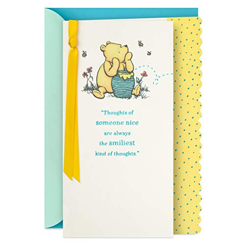 Hallmark Thinking of You Card, Sympathy Card, Encouragement Card, Friendship Card (Winnie The Pooh) (479RZB1420) Hallmark Thinking of You Card, Sympathy Card, Encouragement Card, Friendship Card (Winnie The Pooh) (479RZB1420)