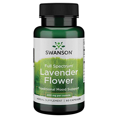Swanson Full Spectrum Lavender Flower 400 Milligrams 60 Capsules