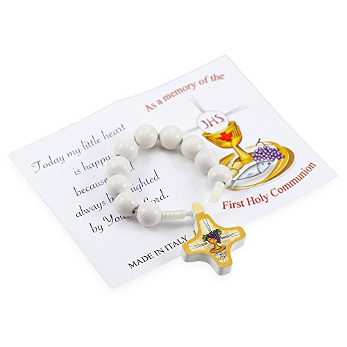 First Communion Wooden Beads Decade Rosary