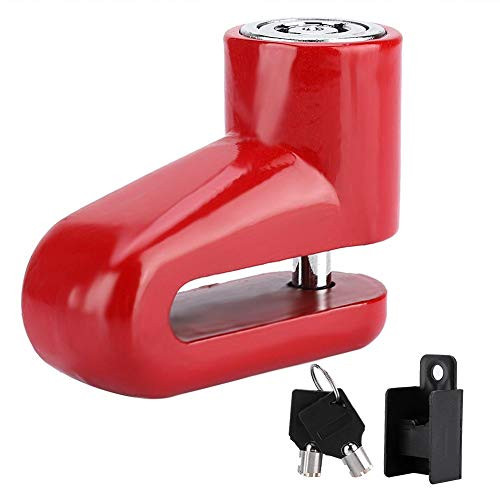 Brake Lock, Security Scooter Motorcycle Bicycle Anti-Theft Heavy Duty Bike Brake Wheel Disc Rotor Lock(Red) Brake Lock, Security Scooter Motorcycle Bicycle Anti-Theft Heavy Duty Bike Brake Wheel Disc Rotor Lock(Red)