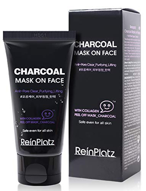 ReinPlatz Charcoal Peel off Mask On Face for All Skin Types 50 Gram - charcoal mask blackhead peel off mask blackhead remover mask charcoal peel off mask black mask face mask blackhead remover