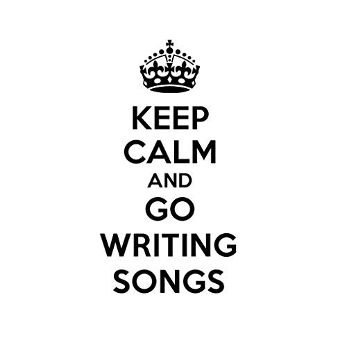 PressFans - Keep Calm and GO Writing Songs Car Laptop Wall Sticker