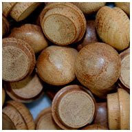 WidgetCo 1/2 inch Mahogany Button Top Wood Plugs