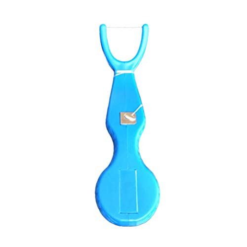 Healifty Dental Floss Holder Replacement Teeth Clean Pick Plastic Dental Floss Rack Holder For Oral Clean Teeth Care (Blue)