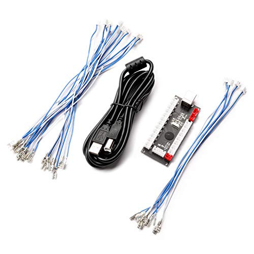 BEYEE Zero Delay Arcade USB Encoder PC to Joystick for MAME  and  Raspberry Pi Retropie Projects (5Pinplus2.8mm)