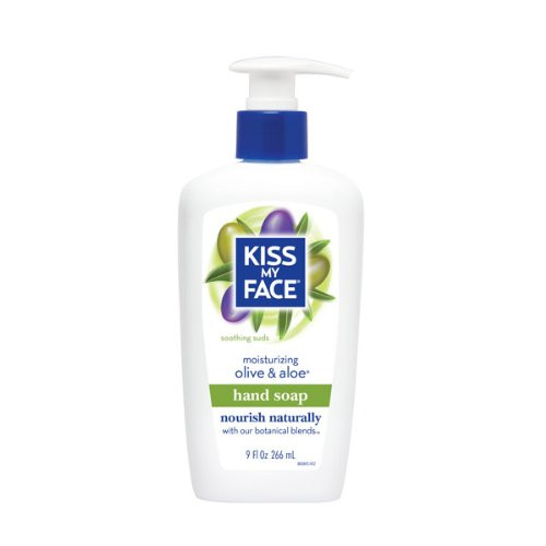 Kiss My Face Moisture Liquid Hand Soap, Olive Oil  and  Aloe Vera 9 Ounce Pump