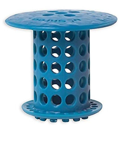 Hair Catcher Durable Silicone Hair Stopper, Shower Drain Covers, Shower Drain Cover for Bathtub and Kitchen Sink Strainer, Easy to Install and Clean Suit for Bathroom Bathtub and Kitchen (blue)